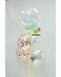 Customized Bubble Balloon - Feather
